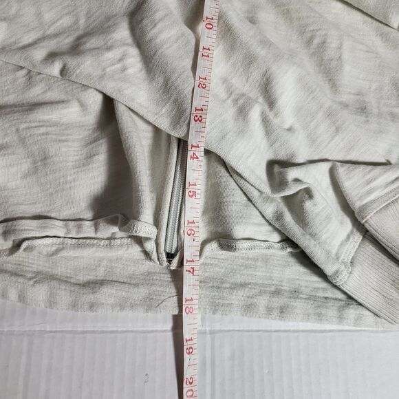 Victorias Secret Cropped Lightweight Zip Hoodie Gray Sz M - Picture 8 of 8